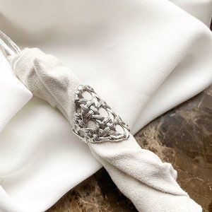 Kendra Scott Silver Natalie Ring Size M/L